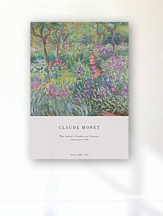 Claude Monet - The Artists Garden in Givenchy by Oldmasters