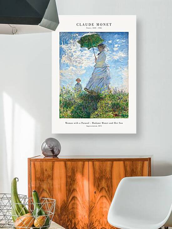 Claude Monet - Woman with a Parasol by Oldmasters