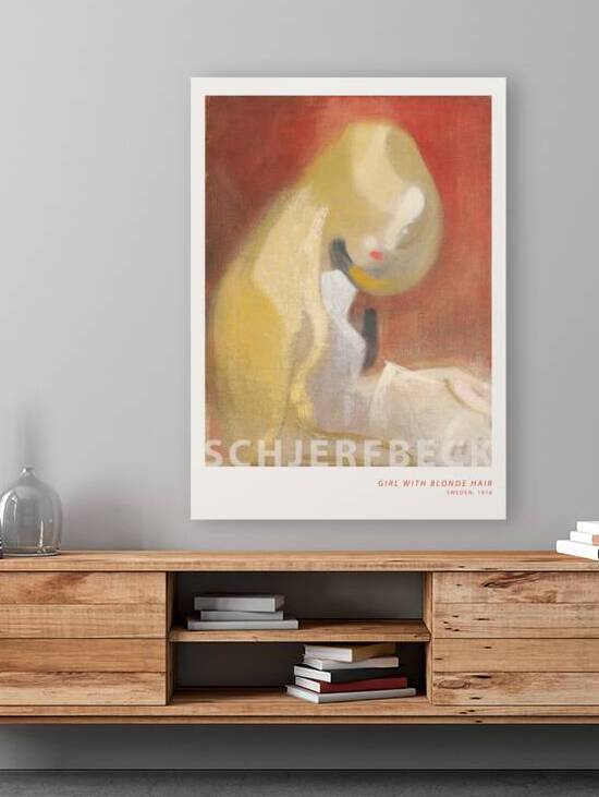 Helene Schjerfbeck - Girl with Blonde Hair by Oldmasters