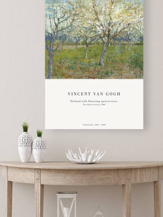 Van Gogh - Orchard with flowering apricot by Oldmasters