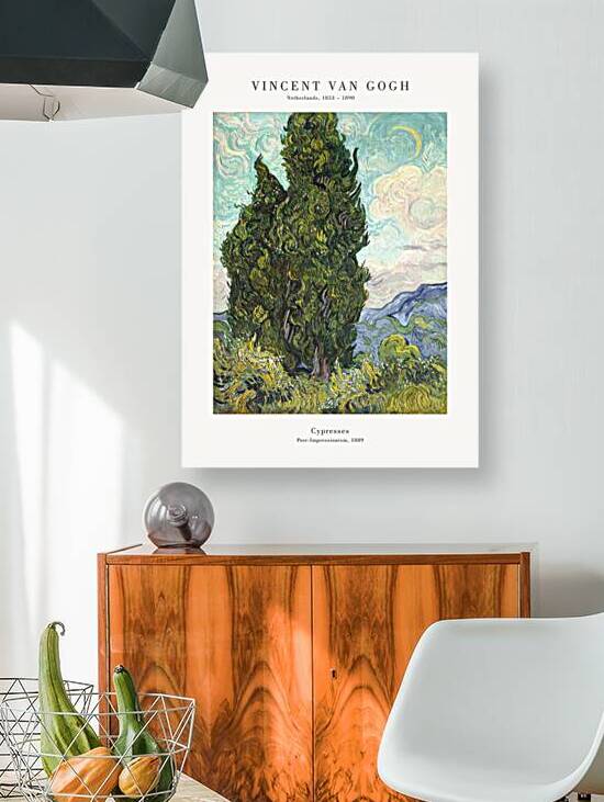 Van Gogh - Cypresses 1889 5x7 by Oldmasters