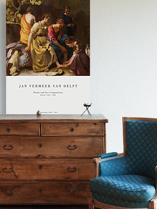 Vermeer - Diana and her Companions by Oldmasters