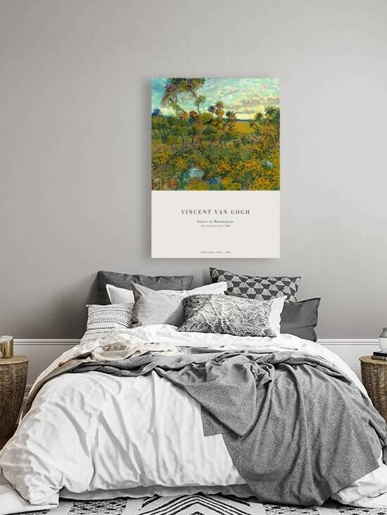 Van Gogh - Sunset at Montmajour by Oldmasters