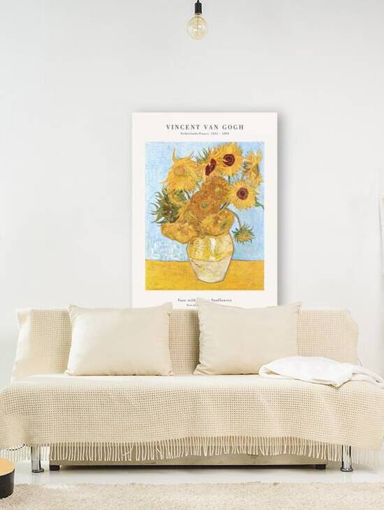 Van Gogh - Vase with twelve Sunflowers by Oldmasters