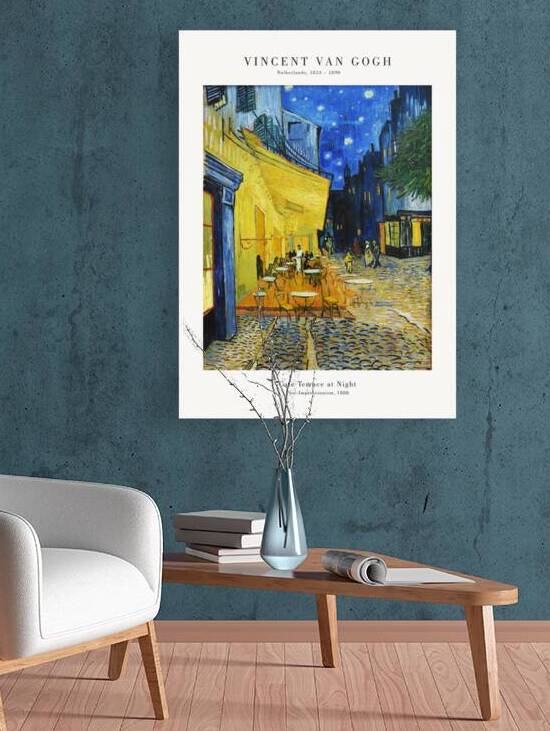 Van Gogh - Cafe Terrace at Night by Oldmasters