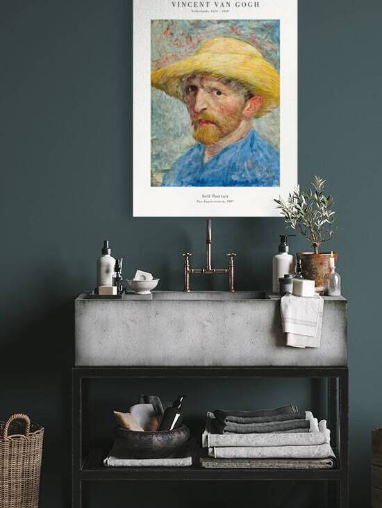 Van Gogh - Self Portrait 03 by Oldmasters
