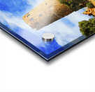 Watercolor painting of Desert View Watchtower at Grand Canyon Arizona Acrylic print