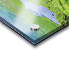 Scenic watercolor landscape of Conor Pass in Dingle Peninsula Ireland Acrylic print