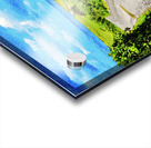 Scenic watercolor painting of Inishmore landscape on the Aran Islands Ireland Acrylic print