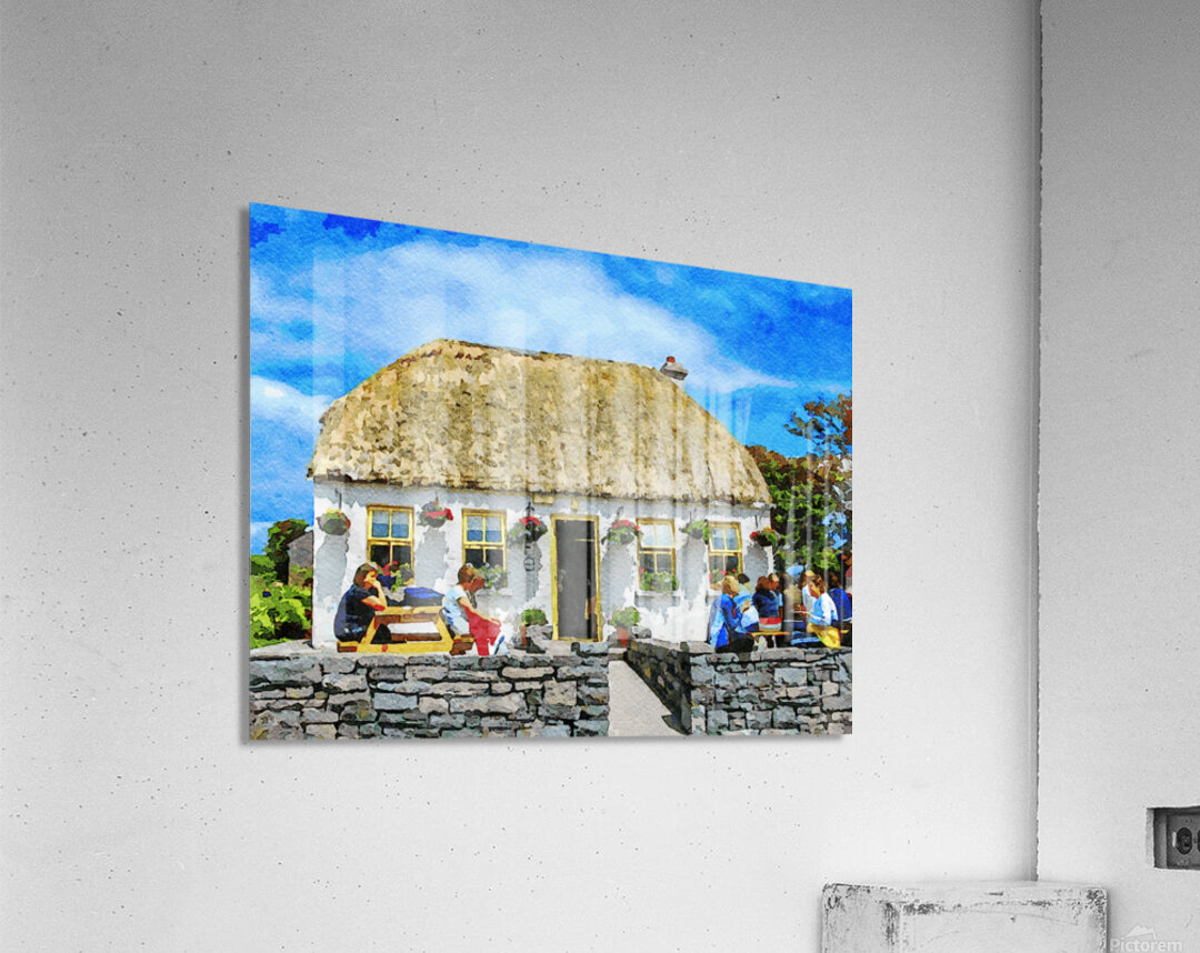 Charming Thatched Cottage Cafe on Inishmore Aran Islands Ireland by ...