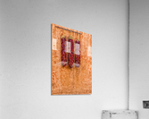 Three ristras on Adobe Acrylic Print