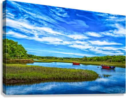 Cod Canvas Boats on the Herring River Cape Cod Massachusetts by Gestalt Imagery ...