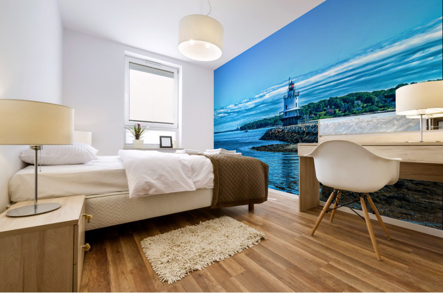 Spring Point Ledge Light Portland Mural print