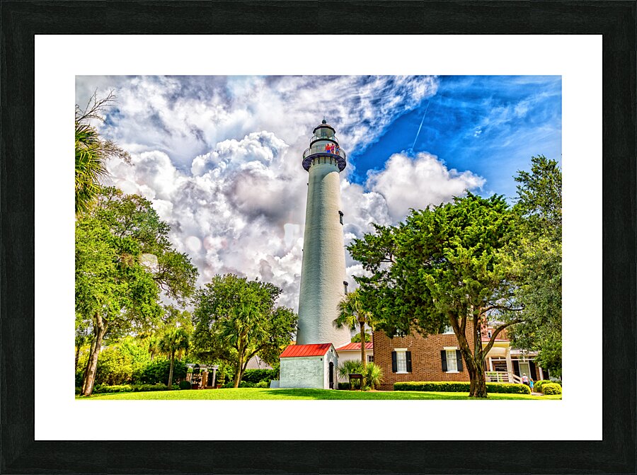St. Simons Island Lighthouse Picture Frame print