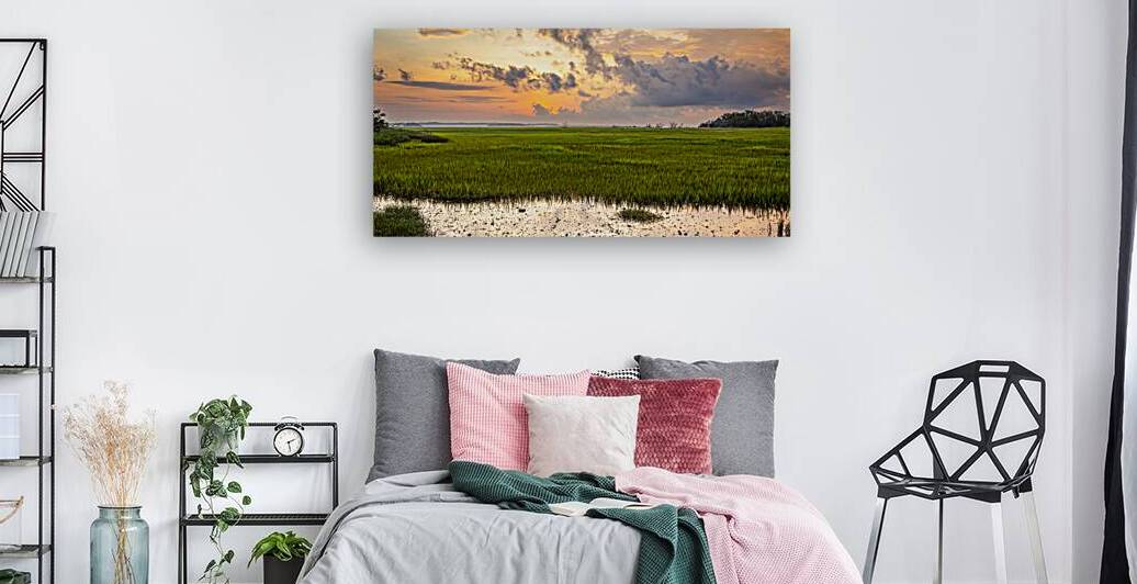 Sunrise over a tranquil marsh landscape at Botany Bay South Car by Gestalt Imagery