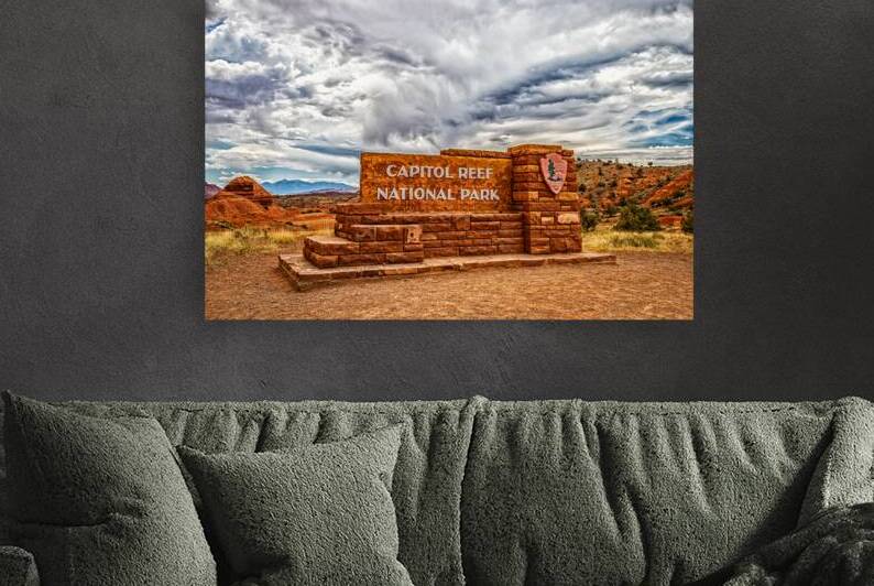 Capitol Reef National Park Entrance Sign by Gestalt Imagery