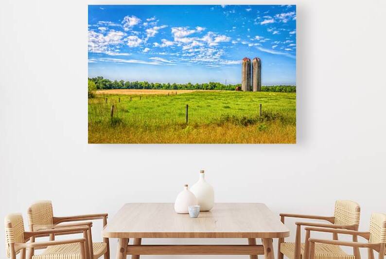 Agriculture Silos in a Georgia Field by Gestalt Imagery