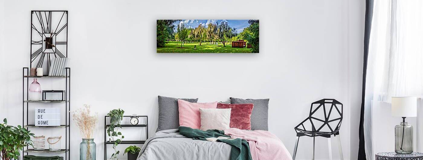 IMG 6218 Pano Edit Blooming Crape Myrtles in by Gestalt Imagery