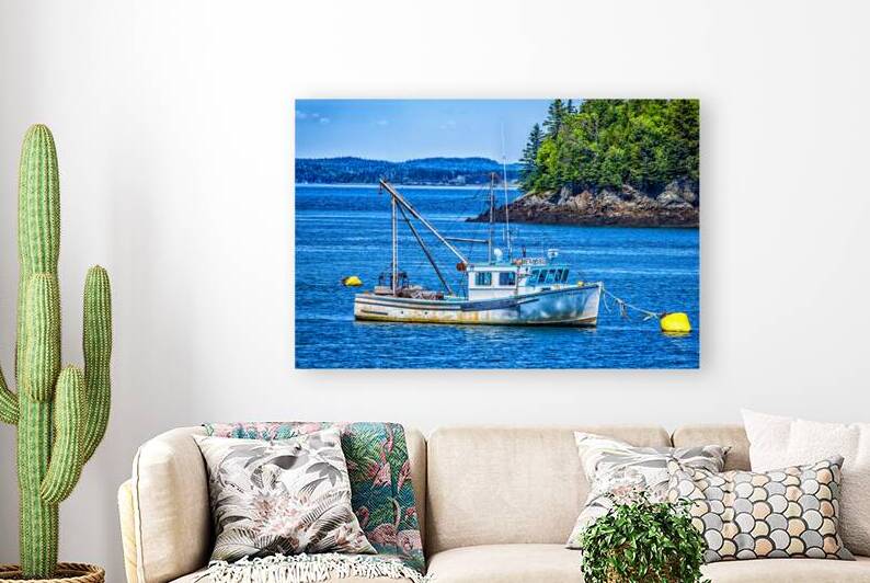 IMG 8373 Edit Lobster Boat at Anchor by Gestalt Imagery