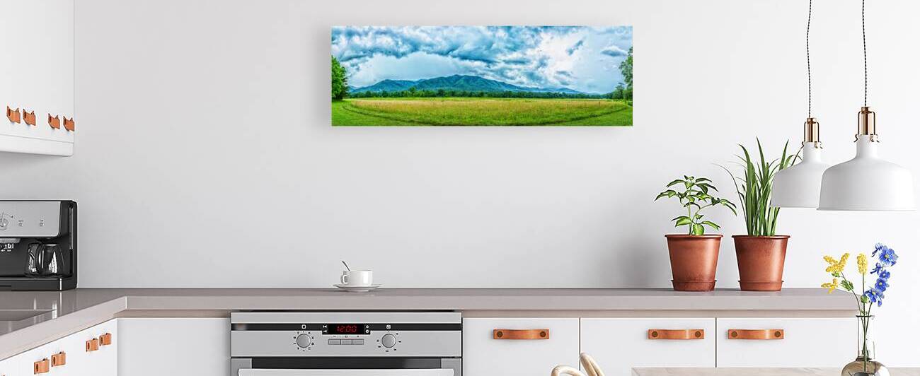Cades Cove Smoky Mountain Panorama by Gestalt Imagery