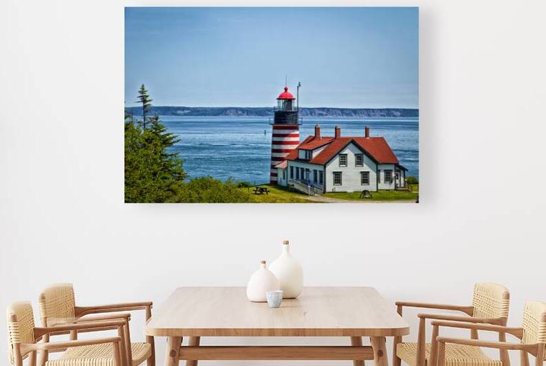West Quoddy Head Light Maine by Gestalt Imagery