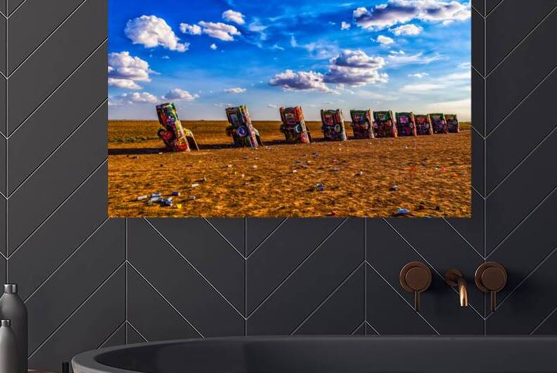 IMG 9489 Edit Cadillac Ranch Amarillo Texas by Gestalt Imagery