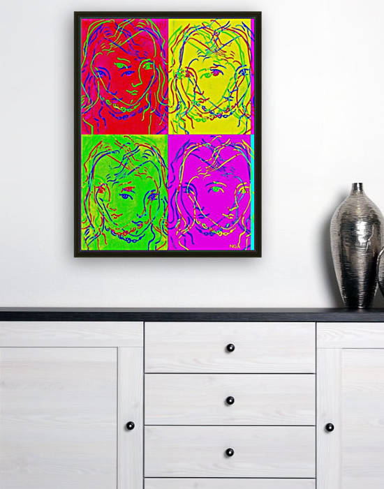 4 Faces 2  -  by Neil Gairn Adams by Neil Gairn Adams