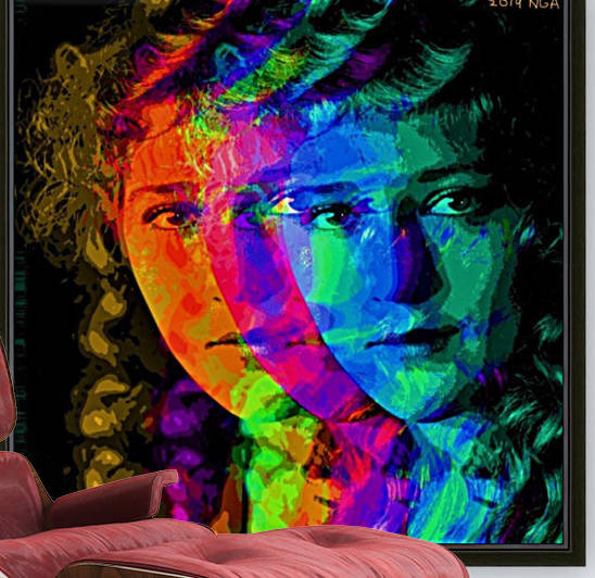Color Portrait of Mary Pickford   - by Neil Gairn Adams by Neil Gairn Adams