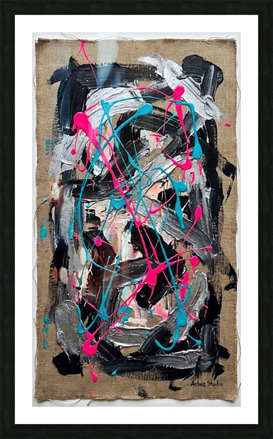 Neon Dissonance Picture Frame print
