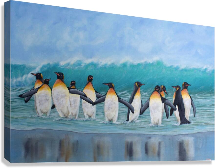 Shore Waddle | Print Canvas Print