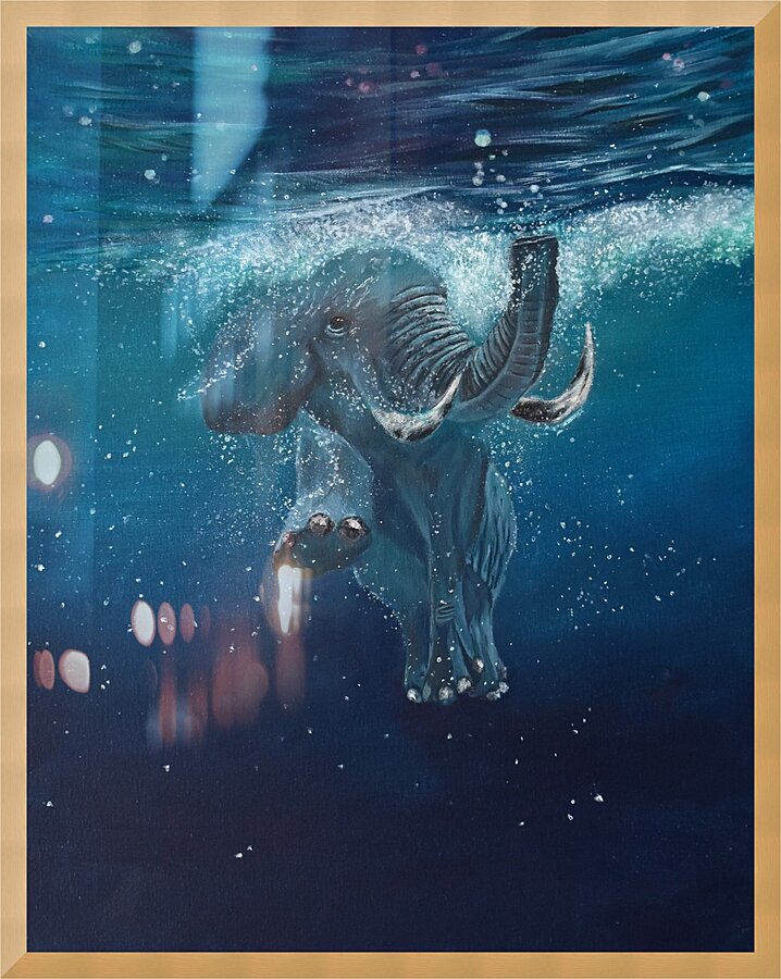 OutforaSwim KPolack Picture Frame print