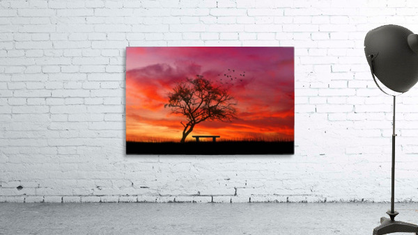 lonely sunset Wall Preview