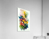 abstract oil painting of flowers 9 Acrylic Print