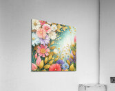 abstract oil painting of flowers 1 Acrylic Print