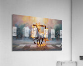 abstract oil painting of flowers 4 Acrylic Print