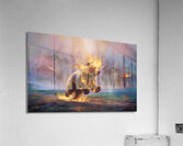 abstract oil painting of flowers 46 Acrylic Print