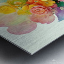 abstract oil painting of flowers 9 Metal print