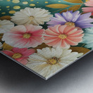 abstract oil painting of flowers 1 Metal print