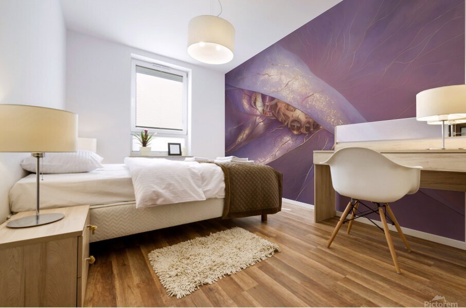 abstract oil painting of flowers 26 Mural print