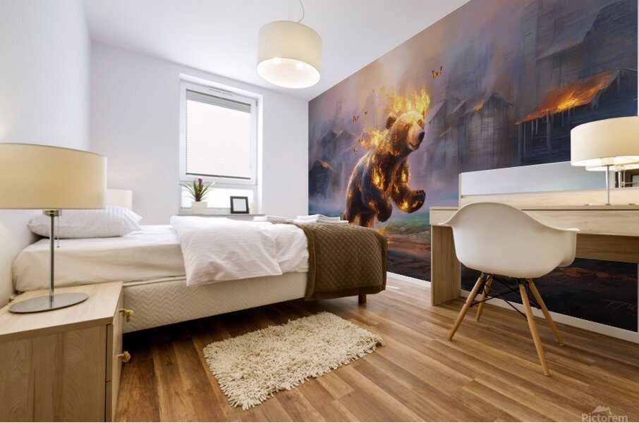 abstract oil painting of flowers 46 Mural print