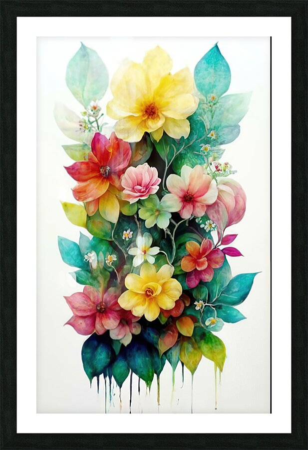 h flower 34 Picture Frame print
