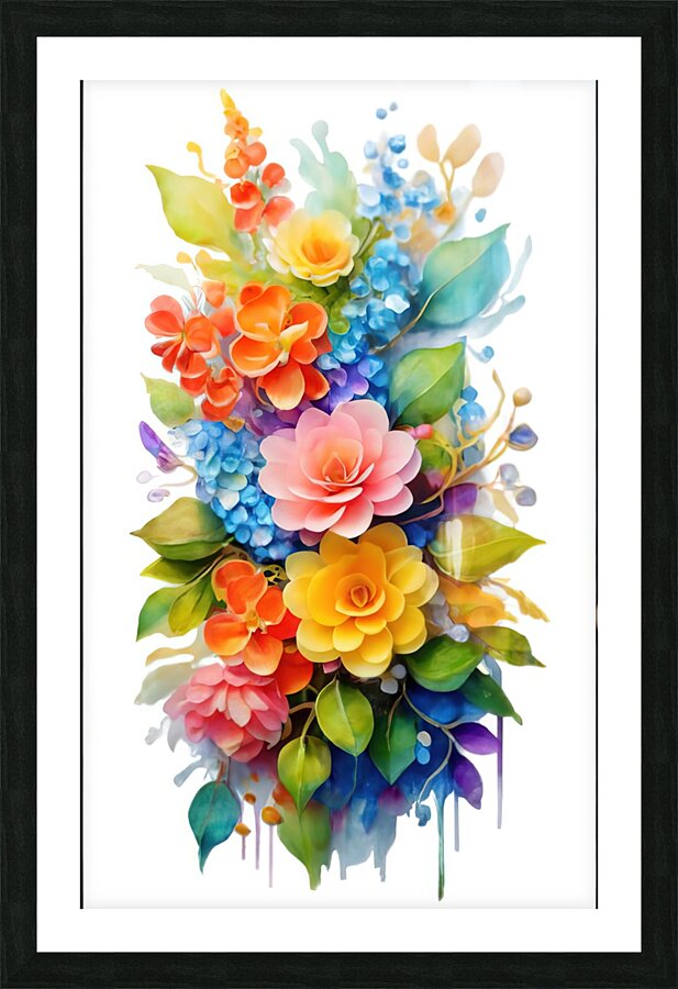h flower 35 Picture Frame print