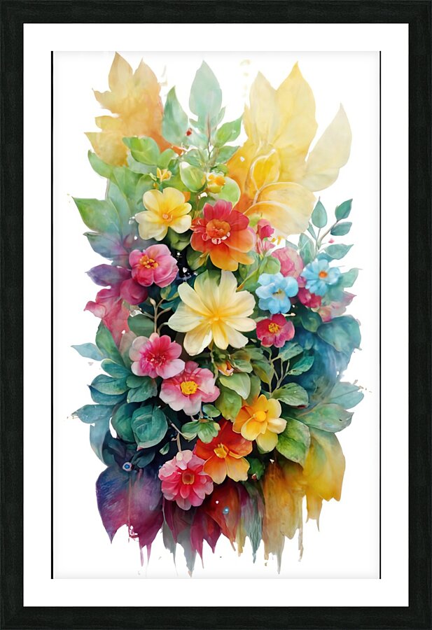 h flower 50 Picture Frame print