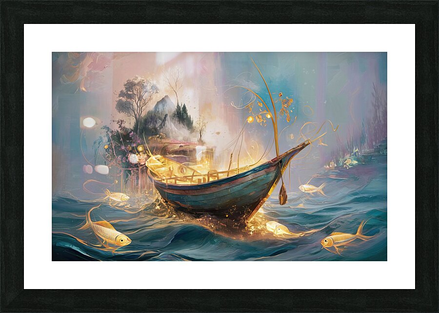 abstract oil painting of flowers 16 Picture Frame print