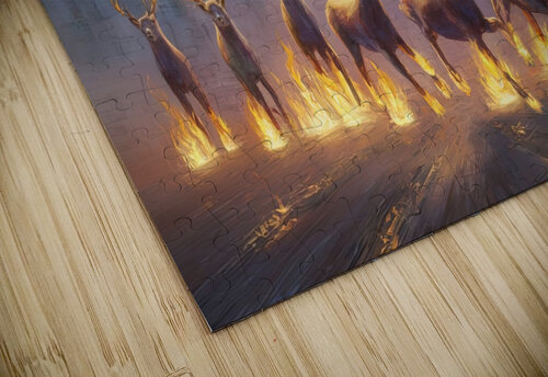 abstract oil painting of flowers 12 YURI KAZA puzzle