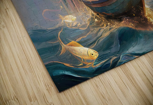 abstract oil painting of flowers 16 YURI KAZA puzzle