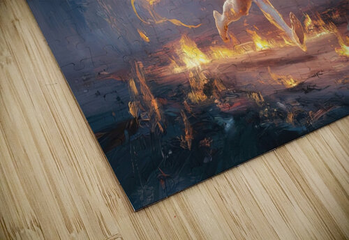 abstract oil painting of flowers 19 YURI KAZA puzzle