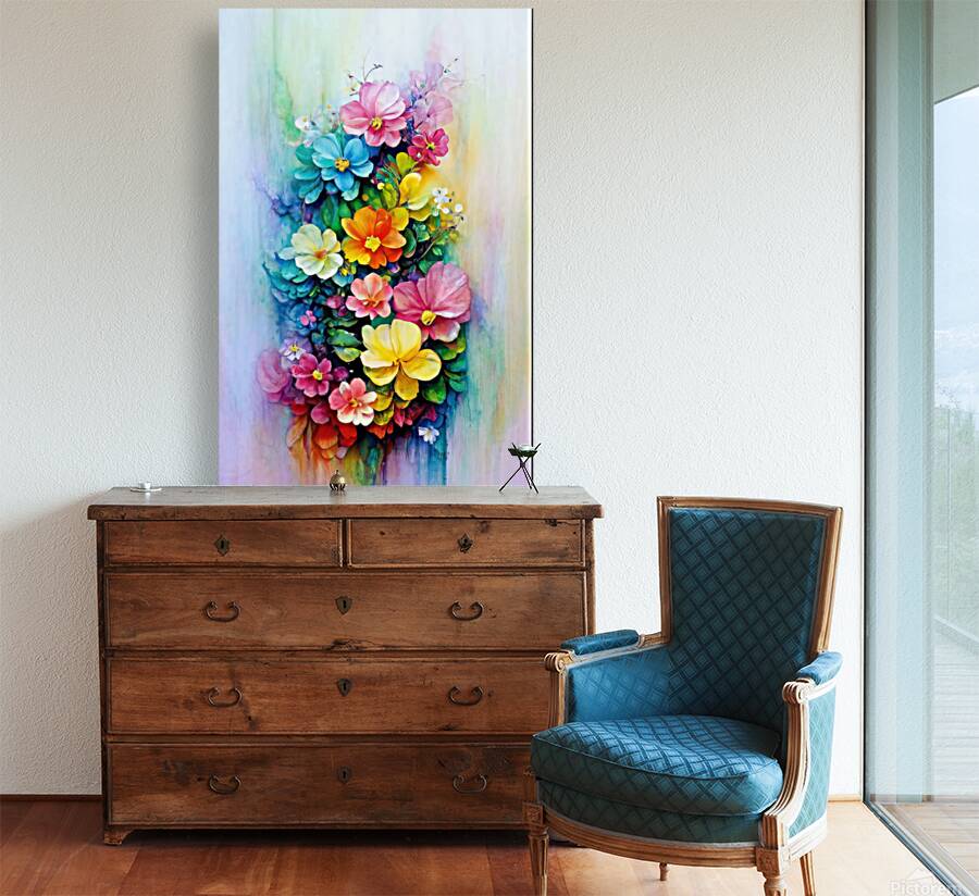 abstract oil painting of flowers 25 Reproduction