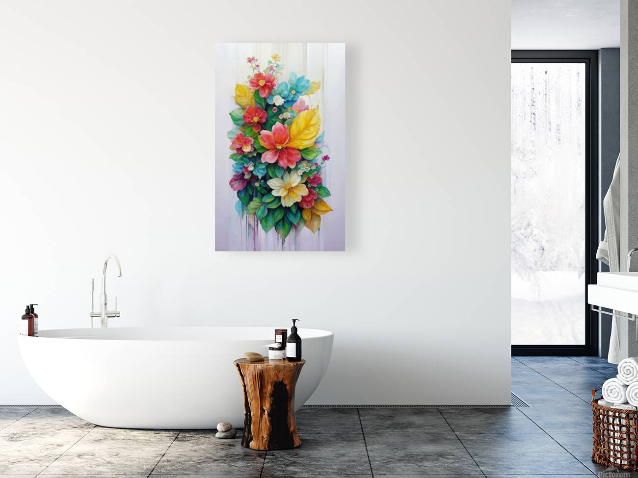 abstract oil painting of flowers 34 Reproduction