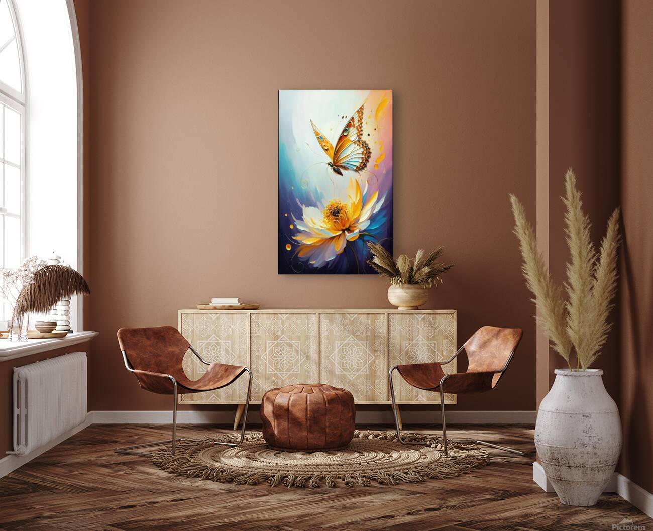 abstract oil painting of flowers 48 Reproduction